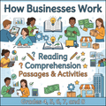 How Businesses Work | Economics Reading Comprehension Worksheets & Business Activities