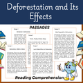 Deforestation Reading Comprehension | Environmental Science Worksheets