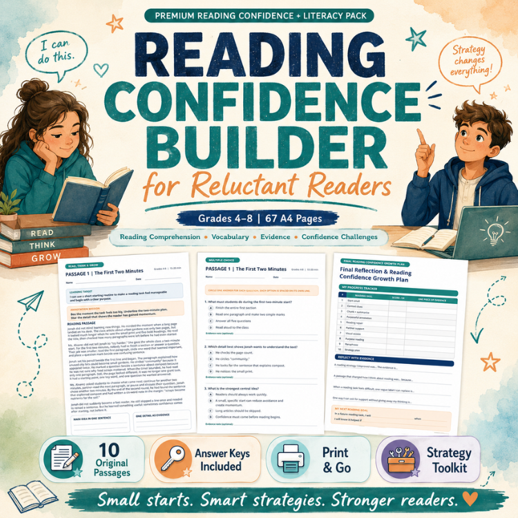 Reading Intervention for Reluctant Readers | Comprehension & Vocabulary Grades 4–8