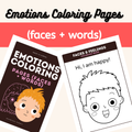 Emotions Coloring Pages & Feelings Faces | SEL Social Emotional Learning Activities