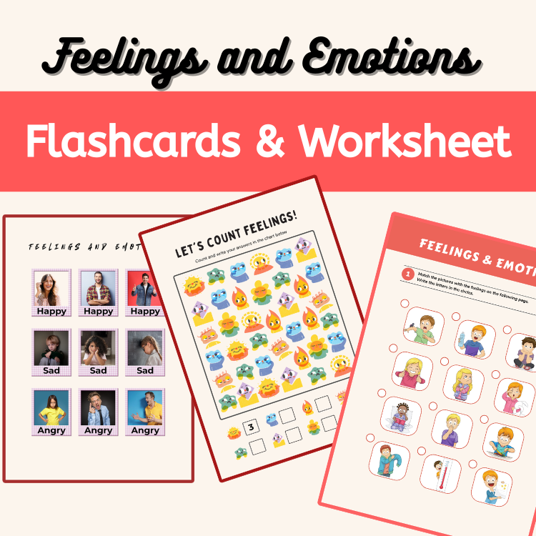 Feelings and Emotions Flashcards & Worksheets | SEL Activities, Emotion Recognition & Regulation