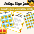 Feelings Bingo Game – Social Emotional Learning (SEL) for Kids