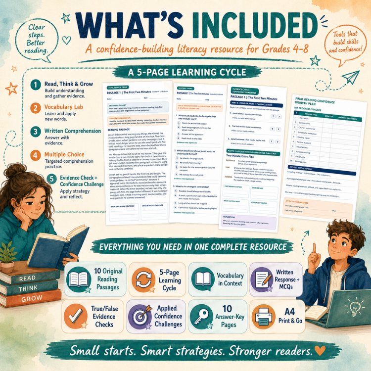 Reading Intervention for Reluctant Readers | Comprehension & Vocabulary Grades 4–8