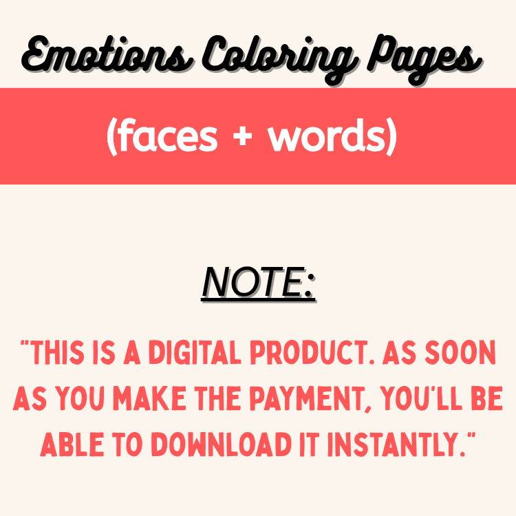 Emotions Coloring Pages & Feelings Faces | SEL Social Emotional Learning Activities
