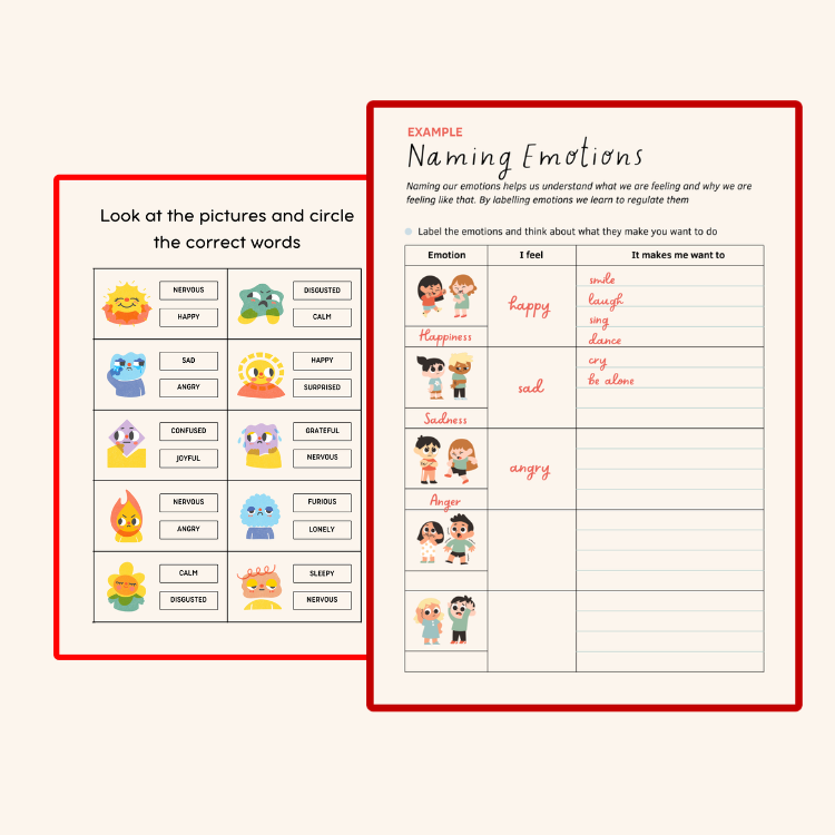 Feelings and Emotions Flashcards & Worksheets | SEL Activities, Emotion Recognition & Regulation