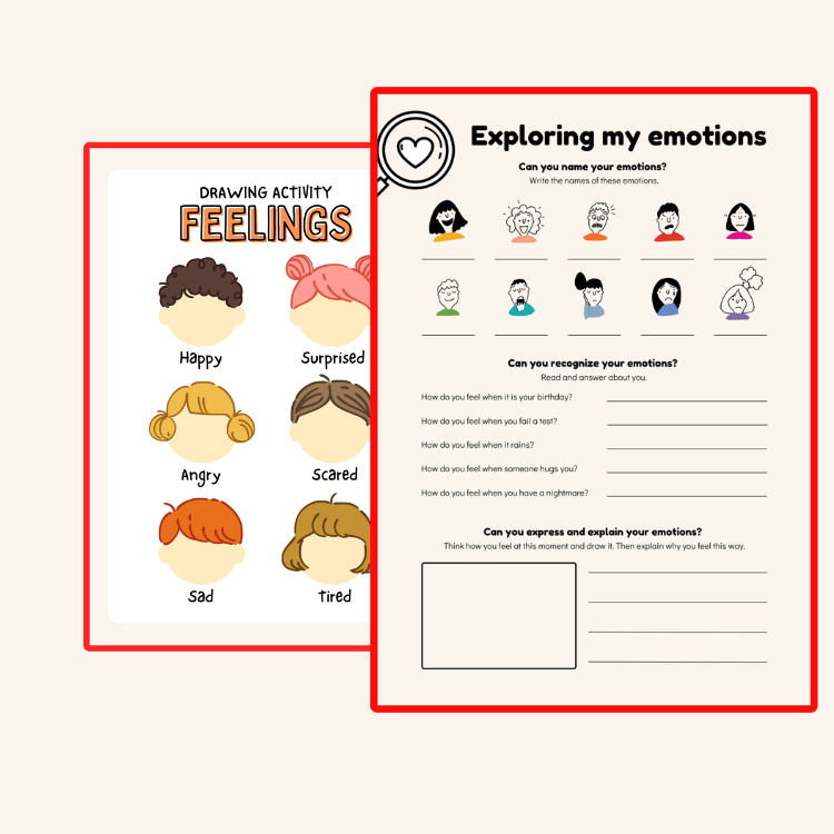 Feelings and Emotions Flashcards & Worksheets | SEL Activities, Emotion Recognition & Regulation