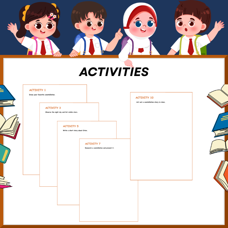 Constellations and Star Patterns Reading Comprehension Worksheets | Astronomy Activities & Assessment