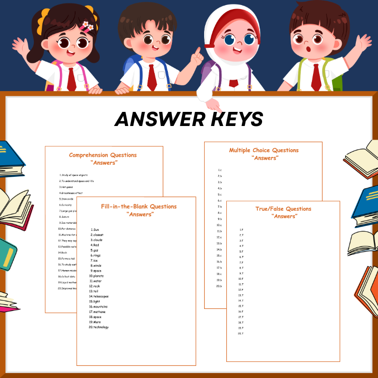 Solar System Exploration Reading Comprehension & Space Science Worksheets | Planets Activities