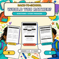 Back to School Would You Rather | Classroom Icebreakers & Writing Prompts Grades 4–8