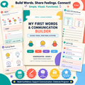 Speech Therapy Communication Workbook | Autism & AAC Visual Activities | Speech Delay