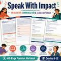 Public Speaking & Communication Skills Workbook | Leadership, Articulation & Reading Comprehension