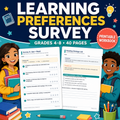 Learning Preferences Survey cover - Student Learning Styles Inventory Grades 4-8