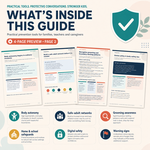 Worried About Child Sexual Abuse? Prevention Guide | Body Safety, Grooming Warning Signs & Online Safety Toolkit