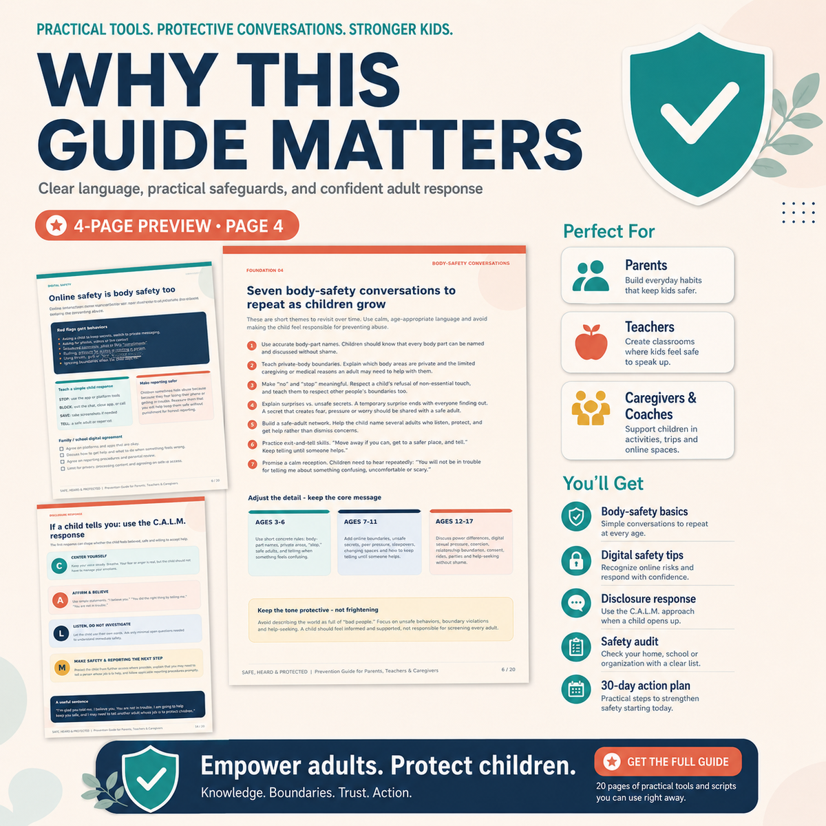 Worried About Child Sexual Abuse? Prevention Guide | Body Safety, Grooming Warning Signs & Online Safety Toolkit