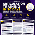 Articulation Training in 30 Days | Speech Clarity, Pronunciation & Speaking Skills Workbook | Grades 8–12