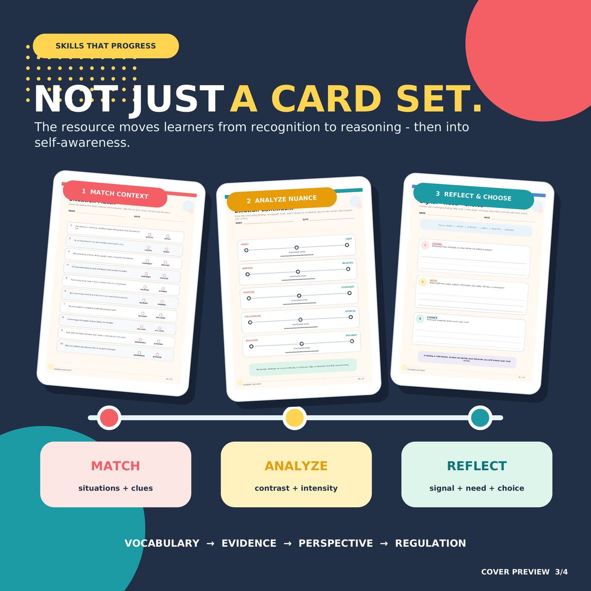 Opposite Feelings Flashcards | SEL Emotions Vocabulary Activities Grades 4–8