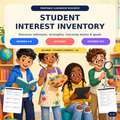 Student Interest Inventory | Back to School Get to Know Me Survey | Grades 4–8