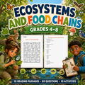 Ecosystems and Food Chains Reading Comprehension Worksheets & Activities | Grades 4–8