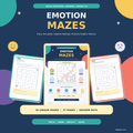 Emotion Mazes | SEL Feelings & Self-Regulation Worksheets Grades 4–8